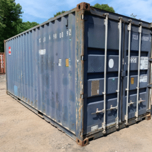20ft New High Cube Shipping & Storage Container – Wind & Watertight, Blue