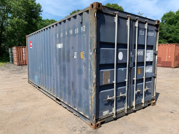 20ft New High Cube Shipping & Storage Container – Wind & Watertight, Blue