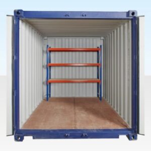 Adjustable, Heavy Duty Three Tier Racking for Rear of Container